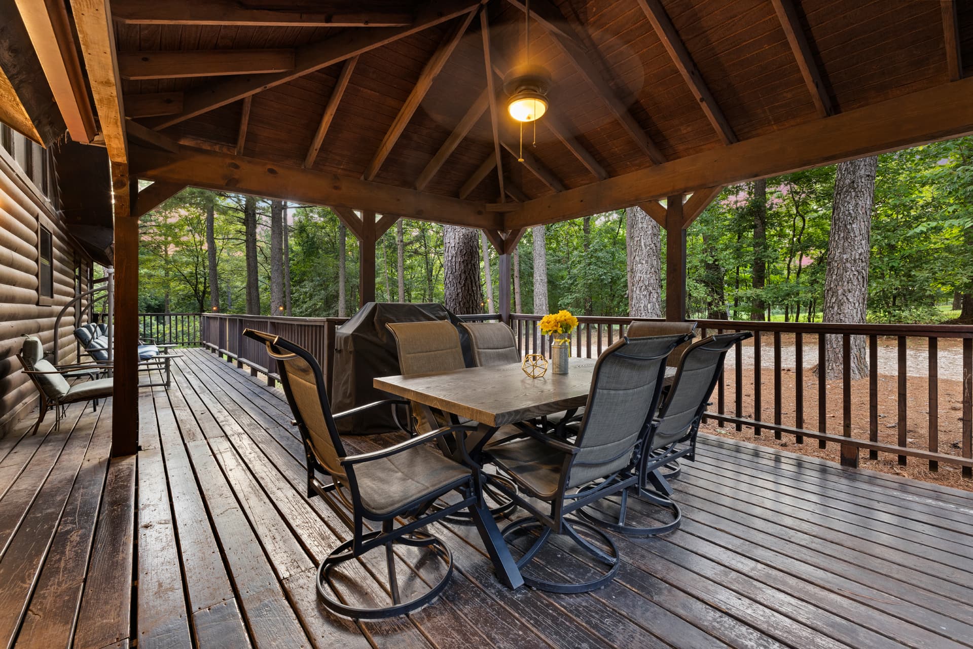 back porch table for 6 under covered patio
