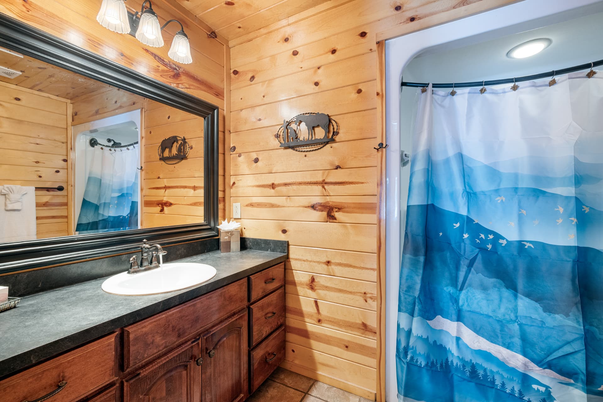 King front bedroom bathroom