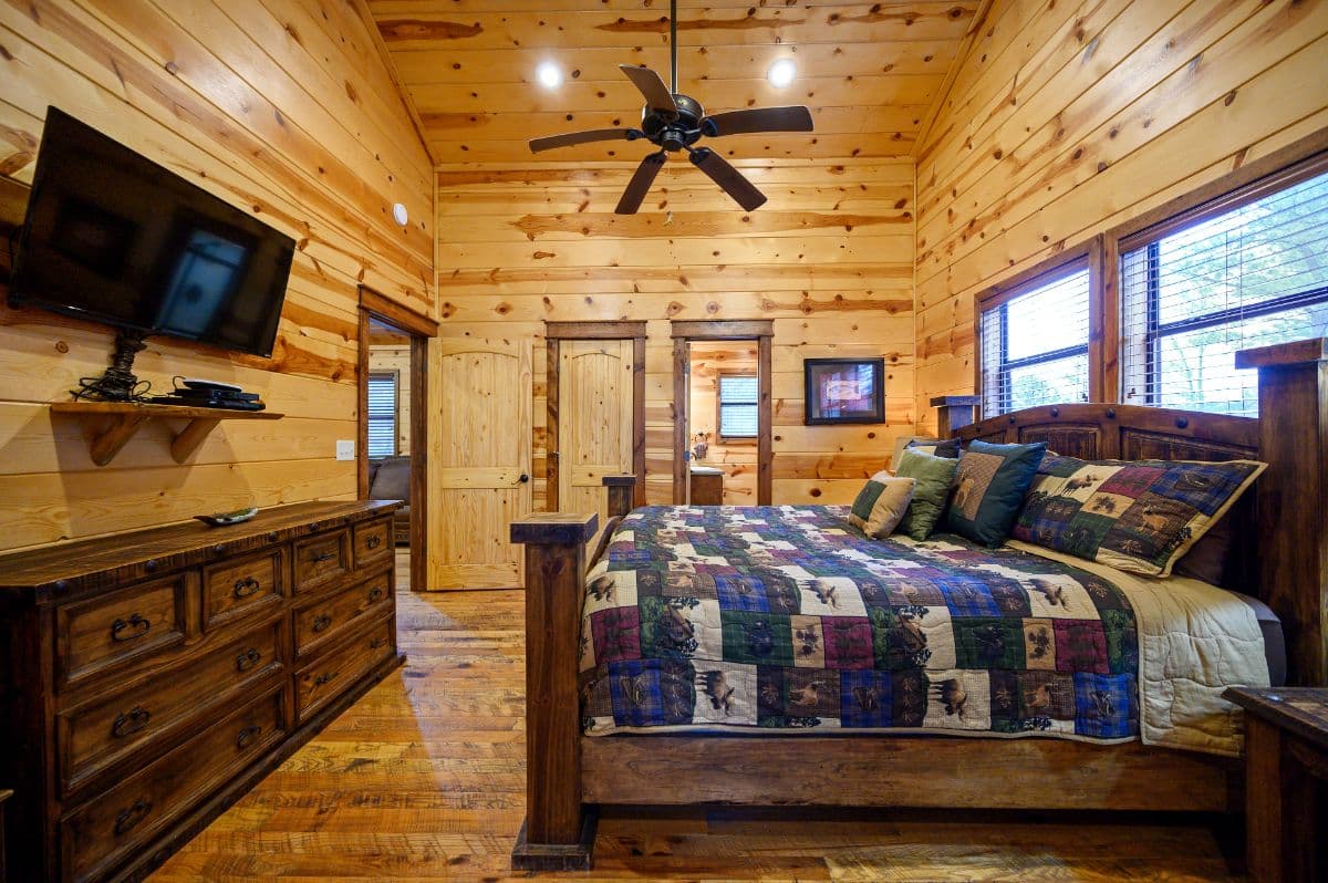 bedroom with tv