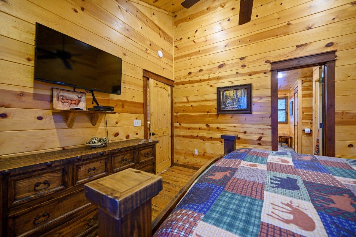 bedroom with tv