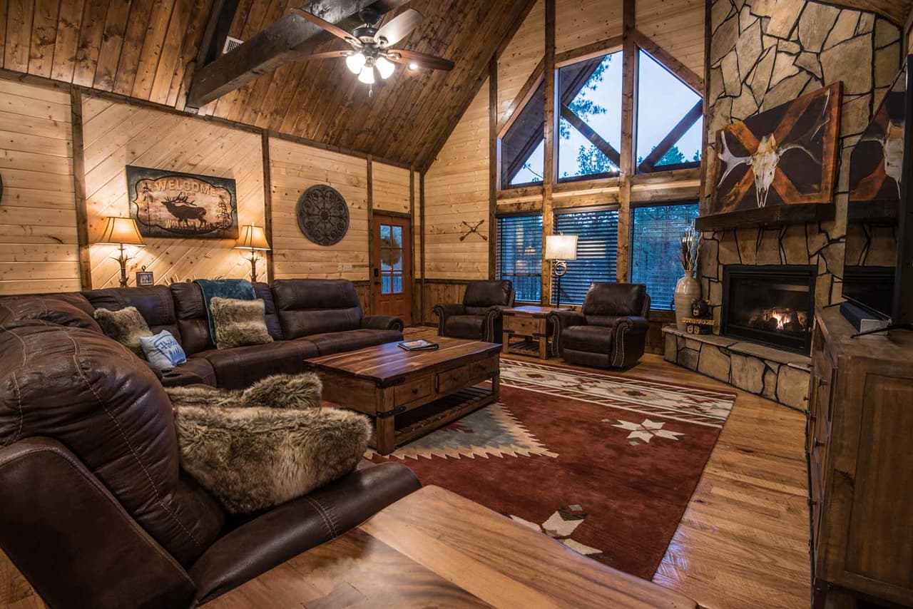 living room with couches and chair