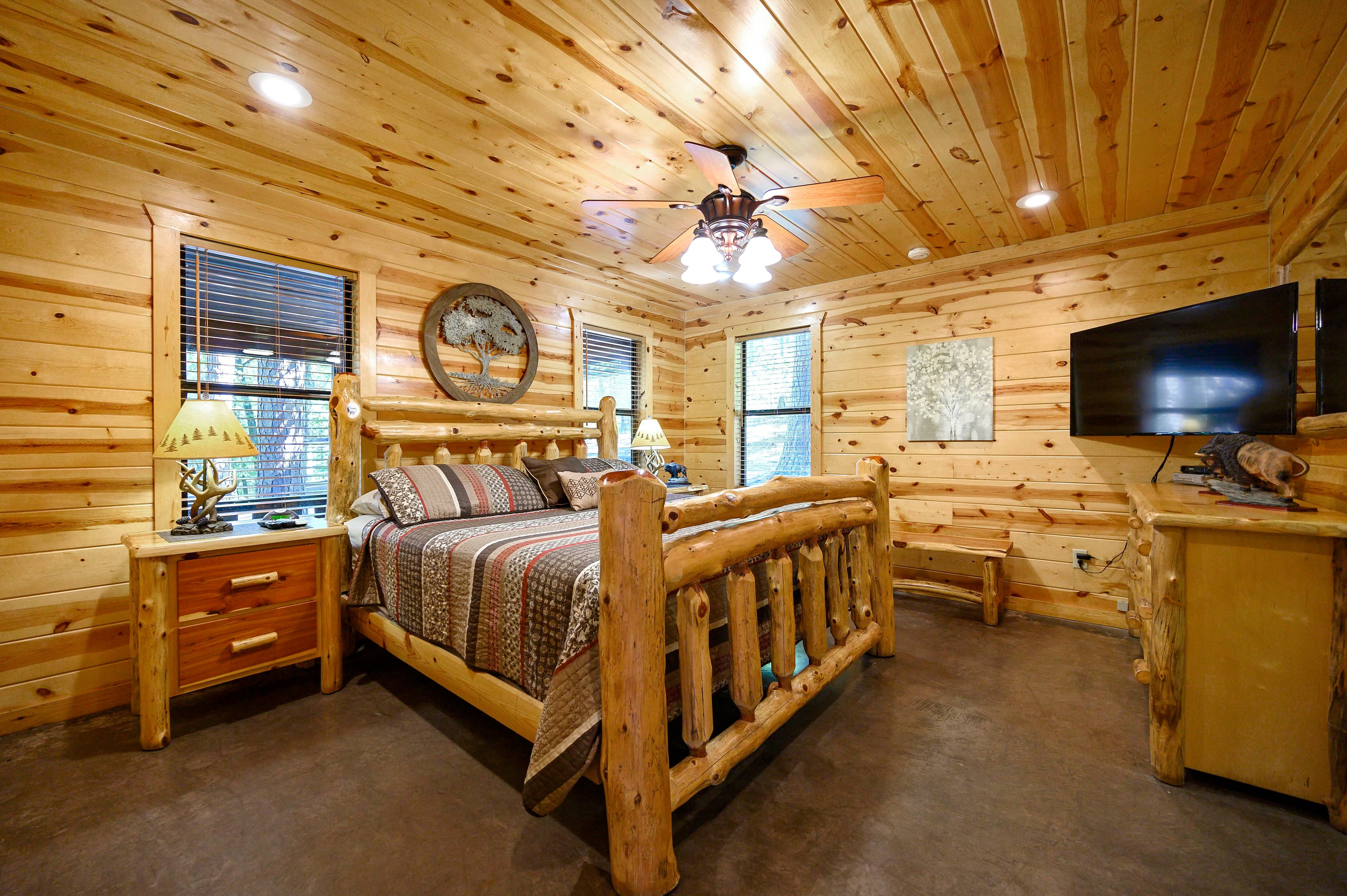 Master bedroom with king bed