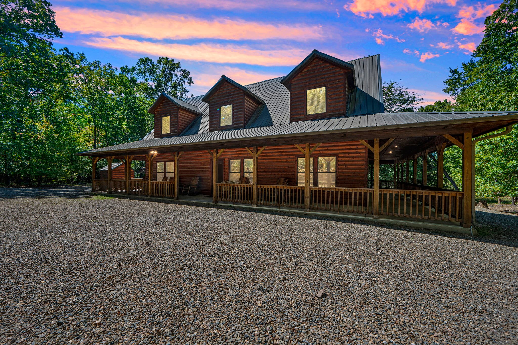 Large two story cabin with 4 bedrooms plus a loft sleeper sofa