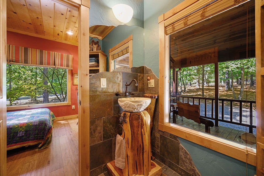 Sink in bathroom