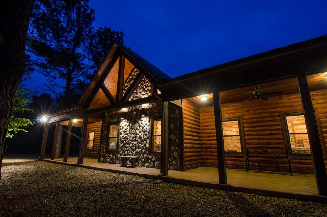 The OK Corral is a luxurious three bedroom cabin with lots of space and rich detailing.