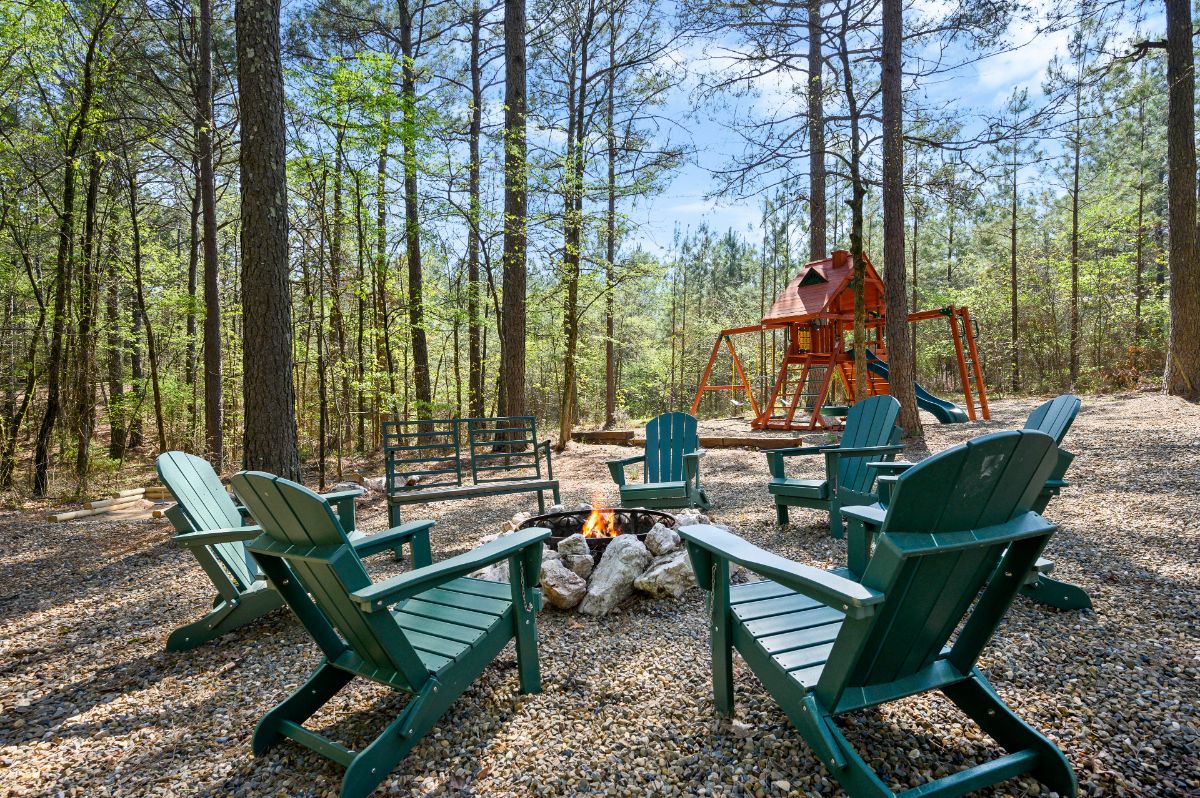Fire pit and playground