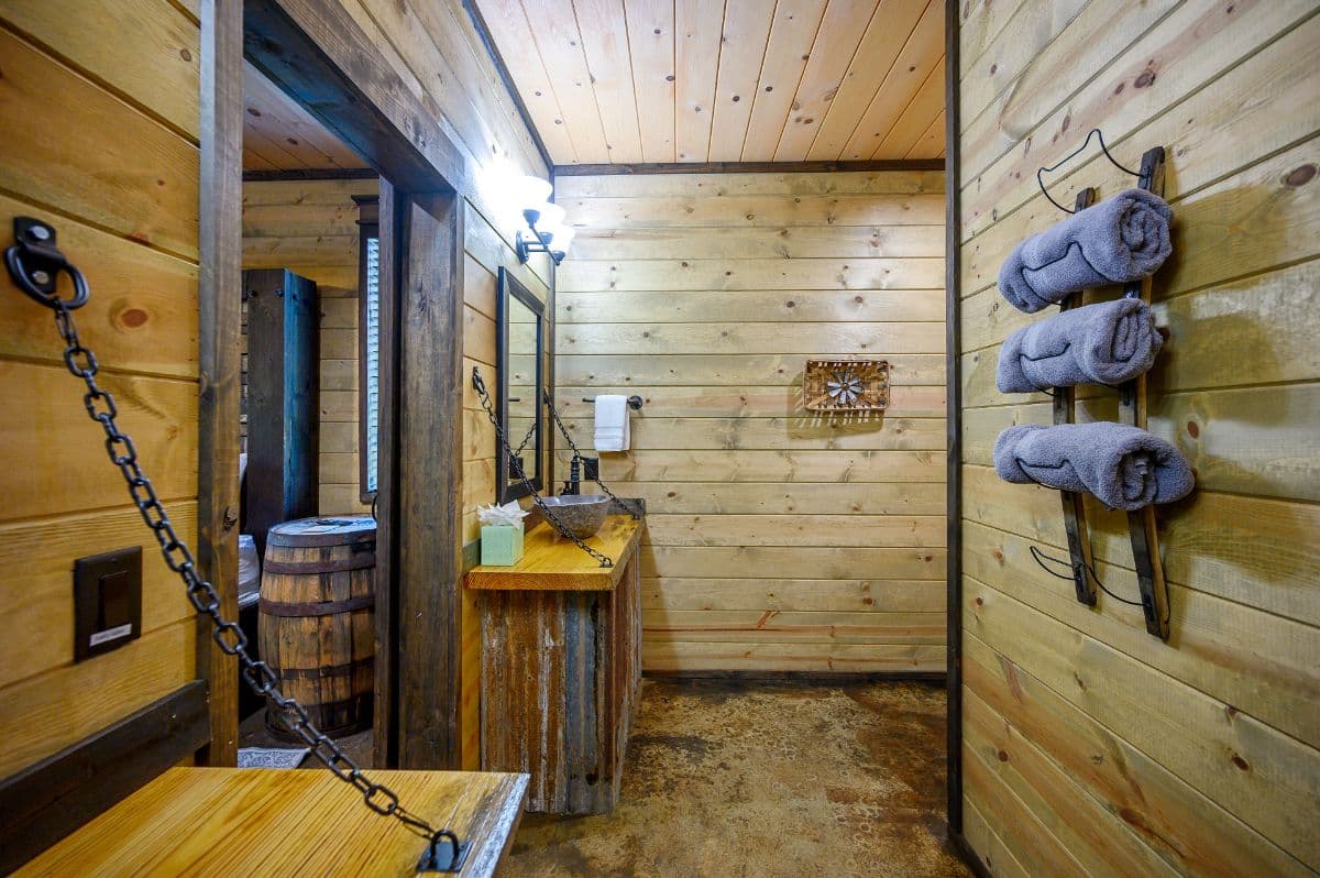 Sinks and towel racks