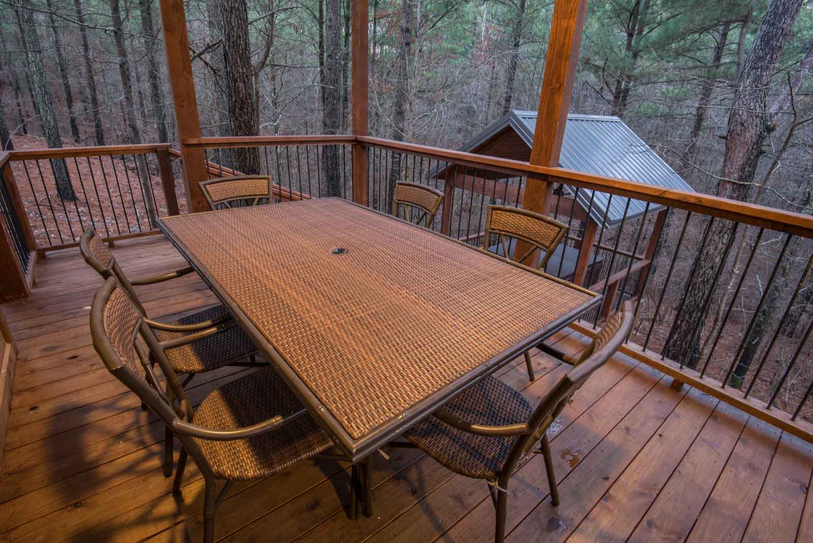 Outdoor dining table