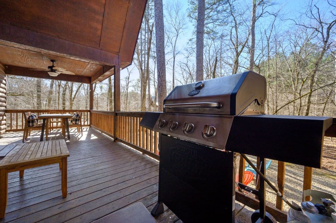 Grill on back porch