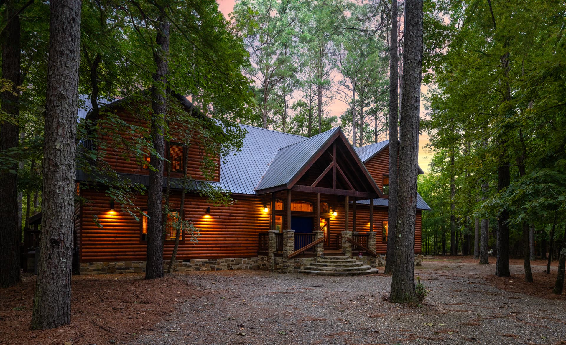 Front log cabin