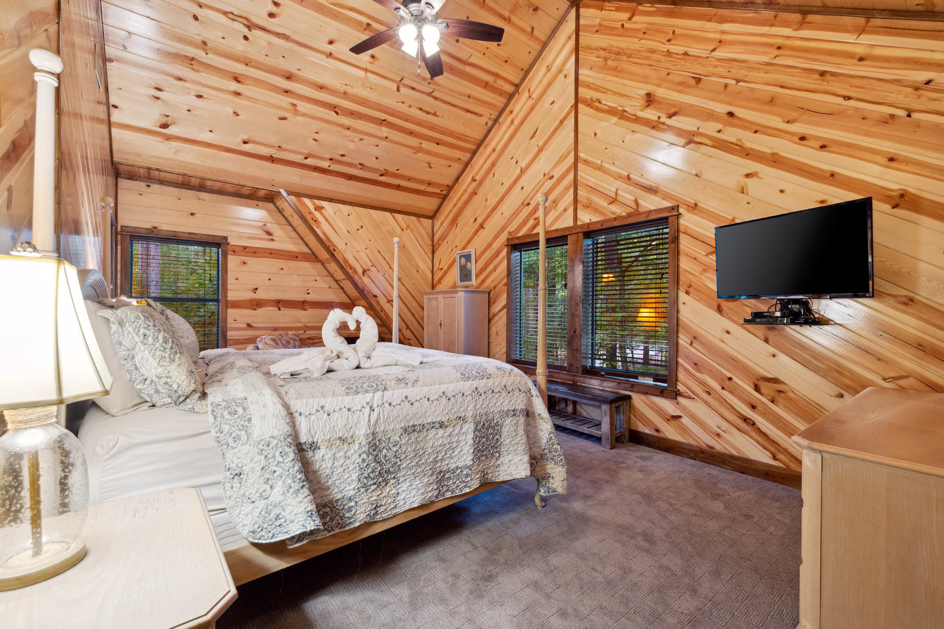 bedroom with tv