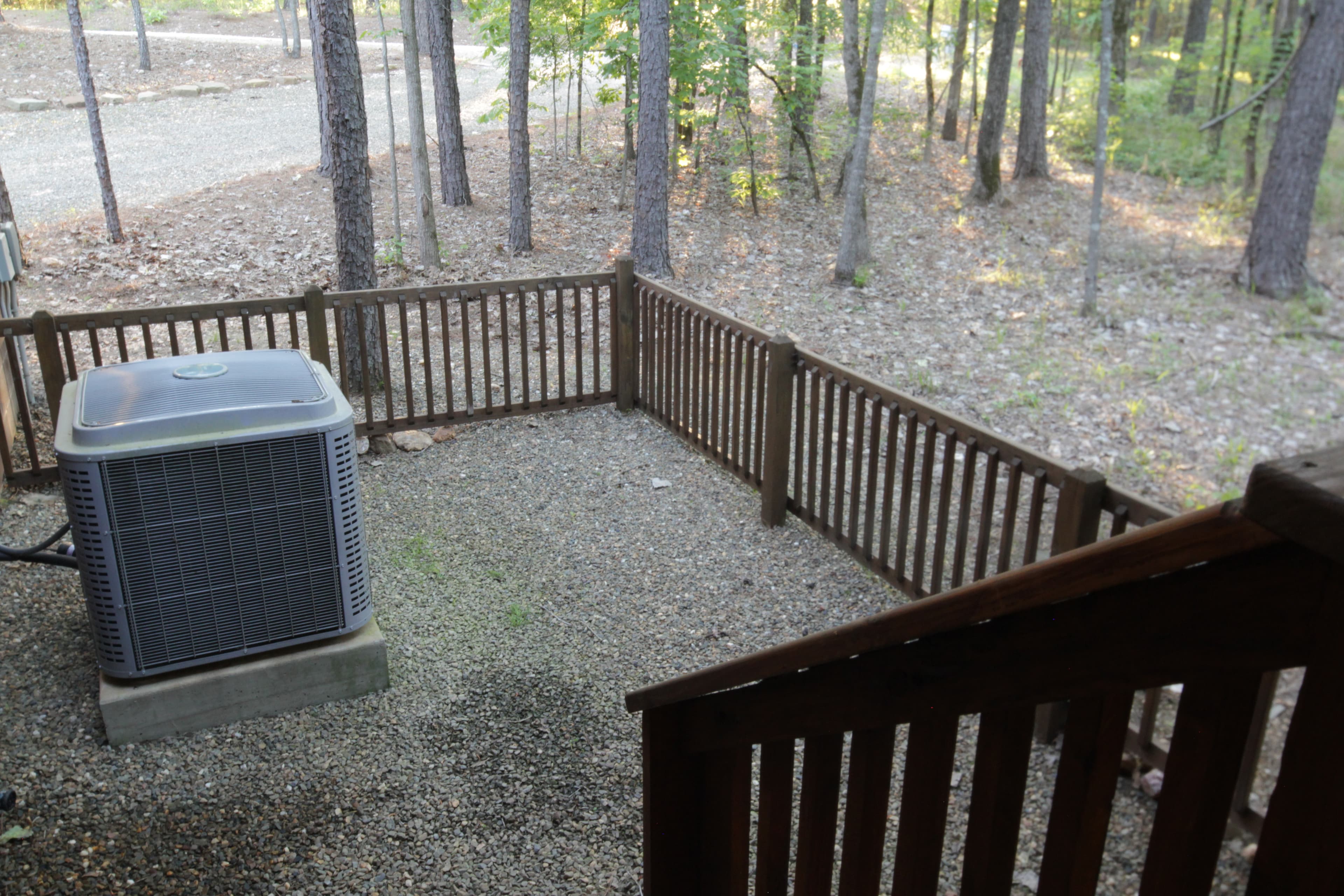 Gated area for dogs