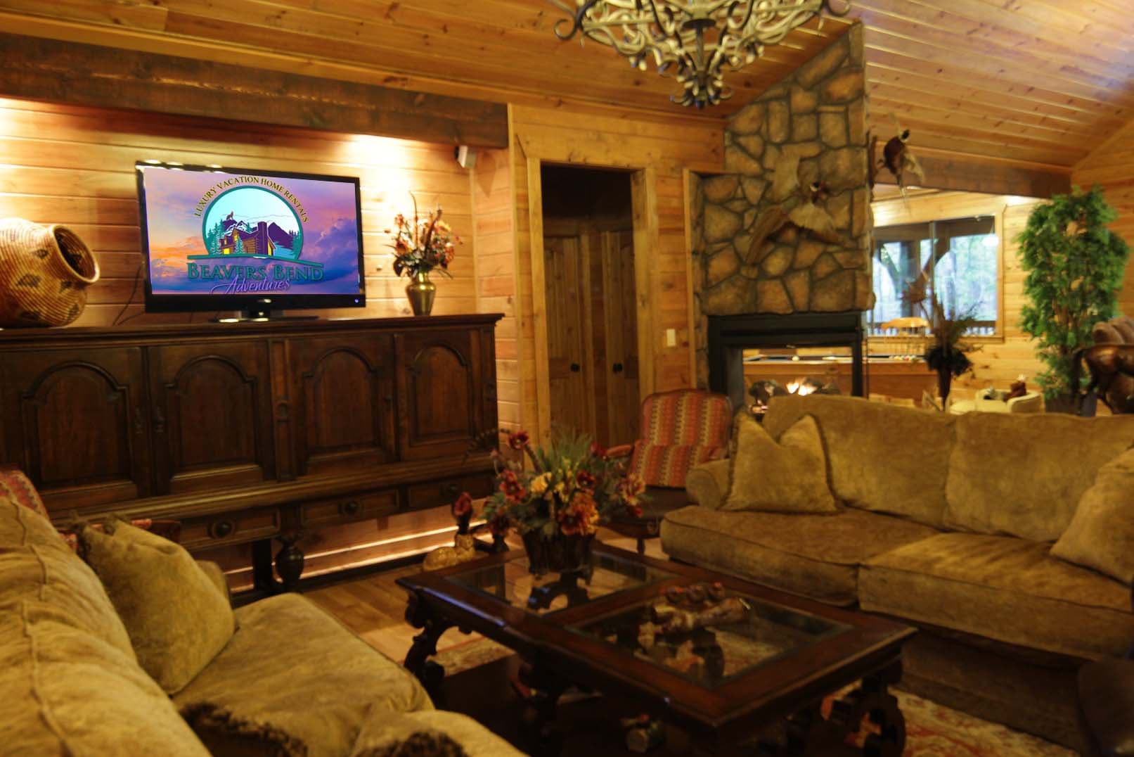 Living area with TV