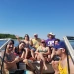 Boat full of friends