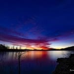Lake at Night by Randy Sanders
