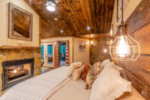 A luxury cabin rental to relax in after exploring romantic things to do in Broken Bow, OK.