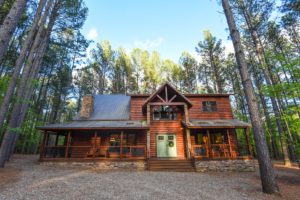 A cabin rental in Broken Bow, OK, near some of the top area spas.